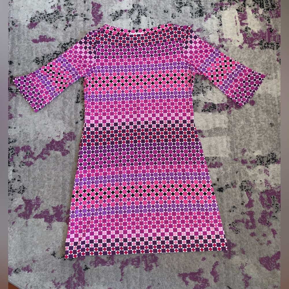 Donna Morgan pink colorful patterned dress!